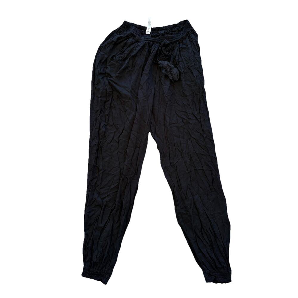 Cool Change Women’s Black Comfortable Pants Size Small Tassel Athleisure Soft
